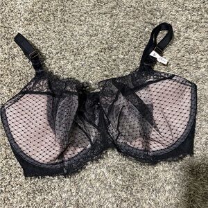 Victoria's Secret Black Mesh Lace Bra